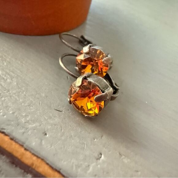 Sabika LIKE Silver Tone Dangle Earrings - Picture 4 of 5